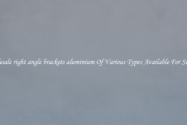Wholesale right angle brackets aluminium Of Various Types Available For Support