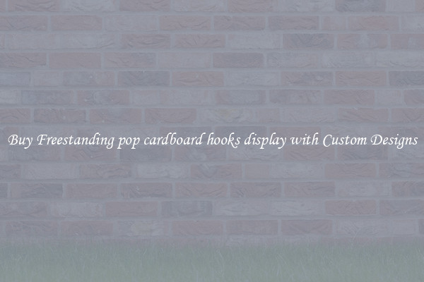Buy Freestanding pop cardboard hooks display with Custom Designs