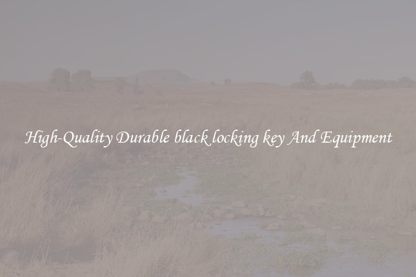 High-Quality Durable black locking key And Equipment