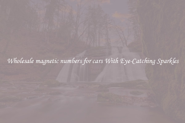 Wholesale magnetic numbers for cars With Eye-Catching Sparkles