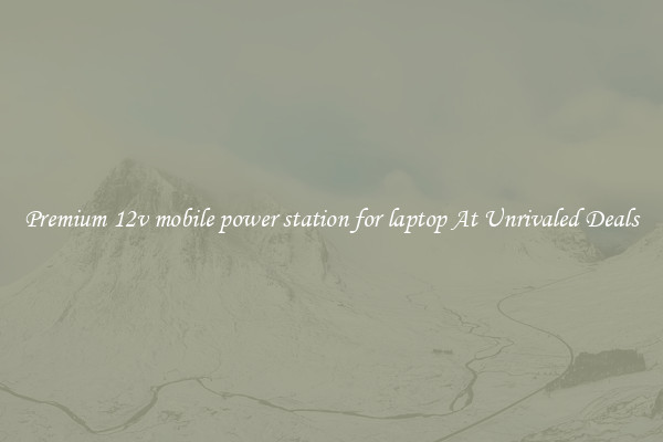 Premium 12v mobile power station for laptop At Unrivaled Deals