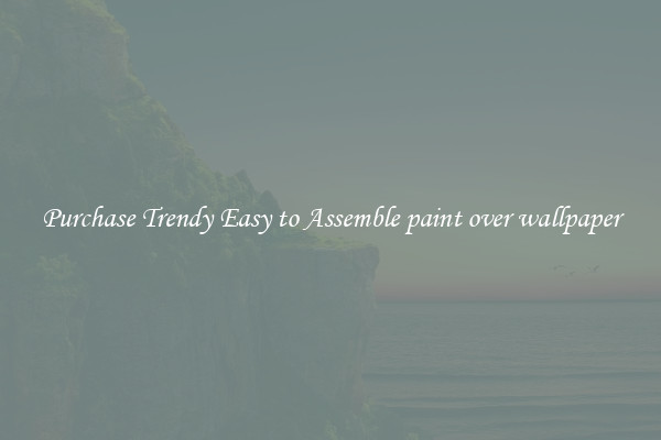 Purchase Trendy Easy to Assemble paint over wallpaper