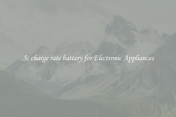 5c charge rate battery for Electronic Appliances