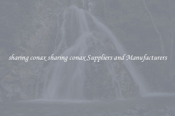 sharing conax sharing conax Suppliers and Manufacturers